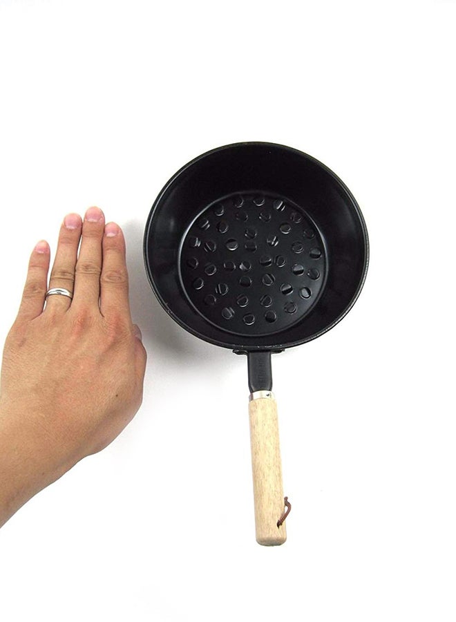 Generic - Charcoal Starter Pan With Handle Black 16centimeter - Image 1