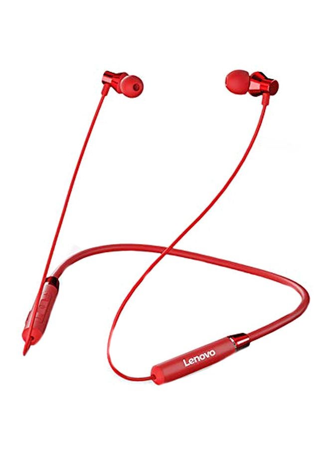 Lenovo HE05 In Ear Neckband Bluetooth Earphones Red - Image 1