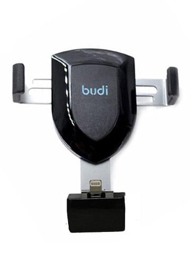 Generic - Universal Gravity Air Vent Car Mount With Lightning Plus Aux Adapter Black - Image 1