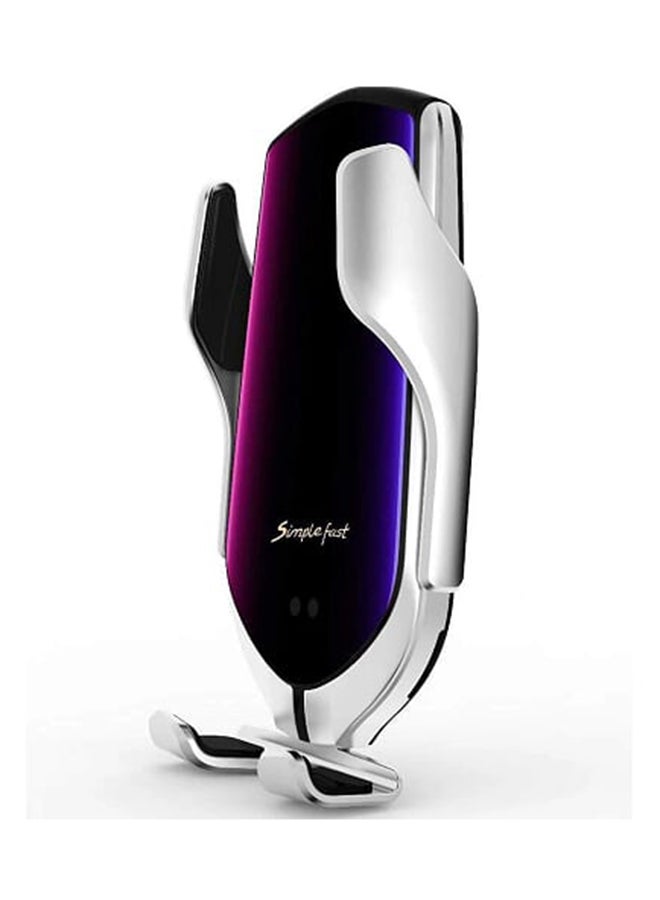 شاحن سيارة لاسلكي R2 بجهاز استشعار ذكي فضي - Image 4