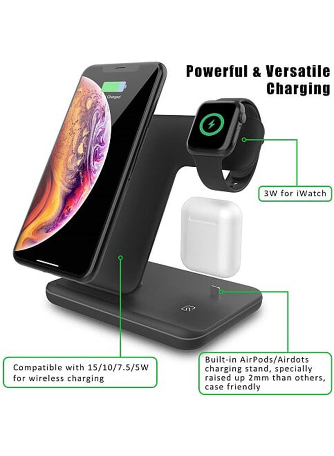 شاحن لاسلكي سريع أسود - Image 2