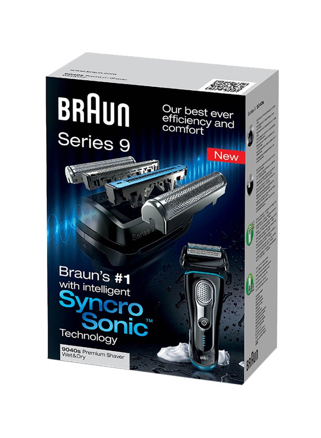 Series 9 Syncro Sonic Wet And Dry Shaver Set Black/Blue