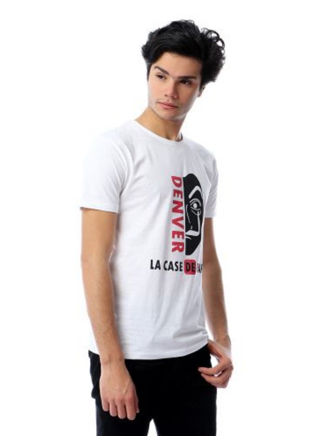 La Casa De Papel Printed T-Shirt White - v1589464485/N36555753V_2