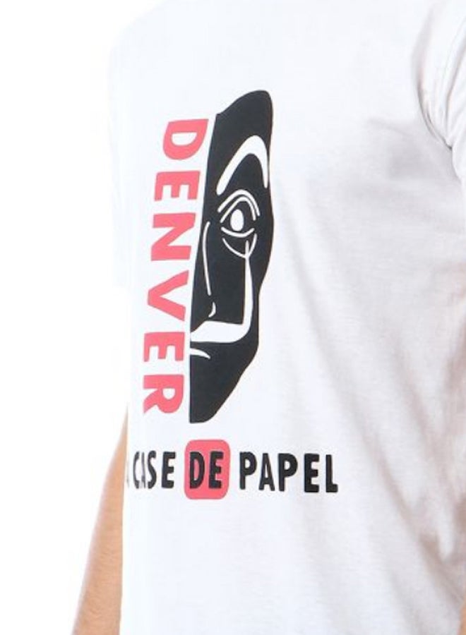 La Casa De Papel Printed T-Shirt White - v1589464486/N36555753V_4