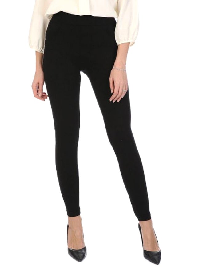 Solid Pattern Legging Black  - Image 1