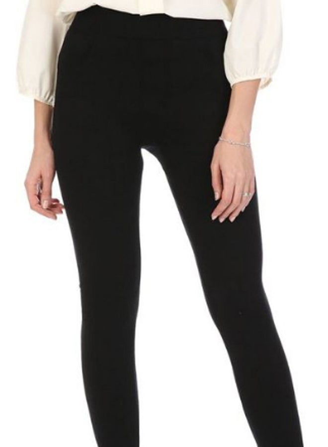Solid Pattern Legging Black  - Image 3