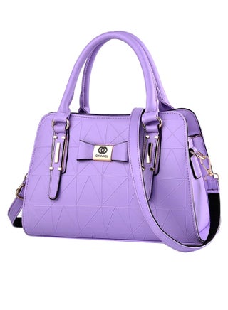 Geometric Pattern Shoulder Bag Purple - v1589465462/N36688512A_1