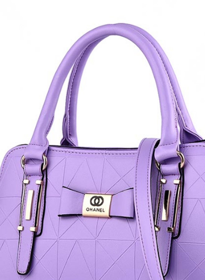 Generic - Geometric Pattern Shoulder Bag Purple - Image 1