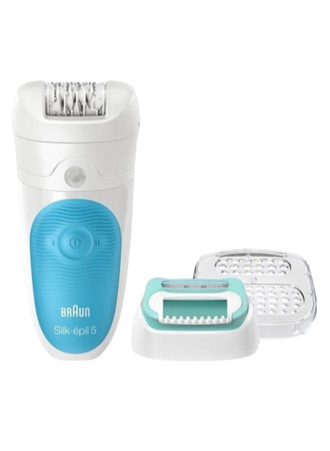 BRAUN Dry Cordless Epilator With Head And Cap White/Blue/Green - Image 1
