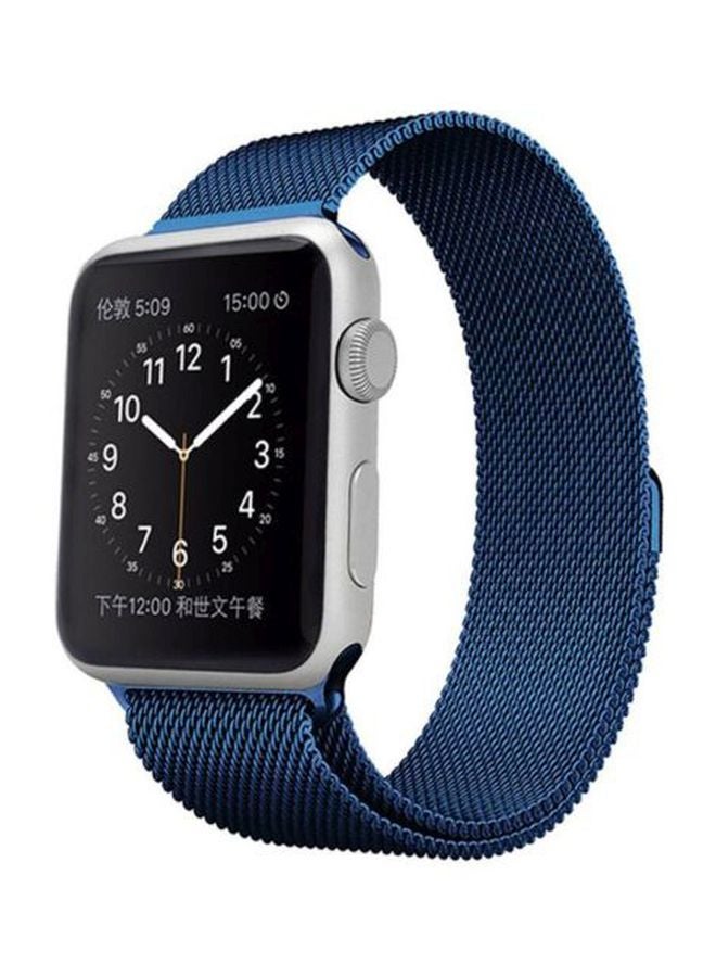 ميغو سوار بديل لساعة أبل بقياس 42 مم أزرق - Image 3