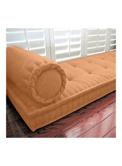 REGAL IN HOUSE Quilted Daybed Mattress Velvet Brick 72x24x4cm  - Image 2