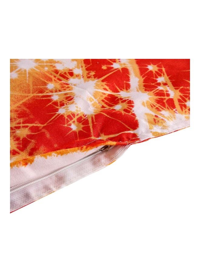 4-Piece 3D Printed Duvet Cover Set Polyester Red/White/Black - Image 5
