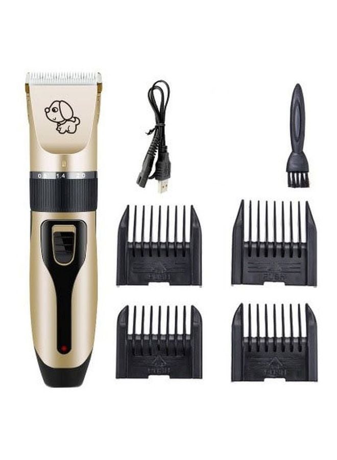 ماكينة تشذيب شعر الحيوانات الأليفة 7 في 1 ذهبي/ أسود - Image 1