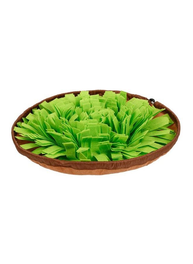 Pet Anti-Choke Sniff And Food Bowl Green/Brown 26.00x13.00x26.00cm - Image 1