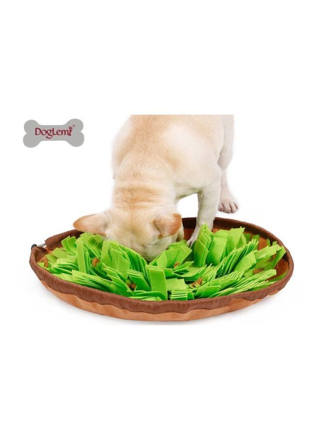 Pet Anti-Choke Sniff And Food Bowl Green/Brown 26.00x13.00x26.00cm - Image 3