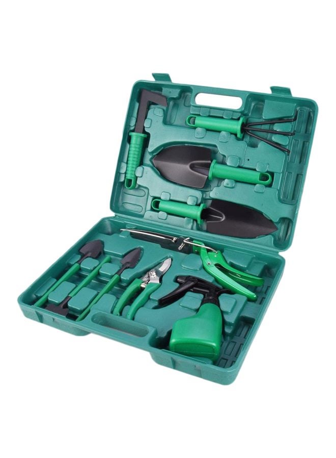 Generic 10-Piece Garden Tool Set Dark Green 37x7x27centimeter  - Image 1