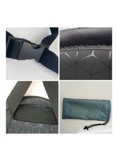 Generic Travel Hammock Adjustable Foot Rest Grey/Black 48x24cm  - Image 4