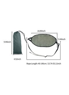 Generic Travel Hammock Adjustable Foot Rest Grey/Black 48x24cm  - Image 5