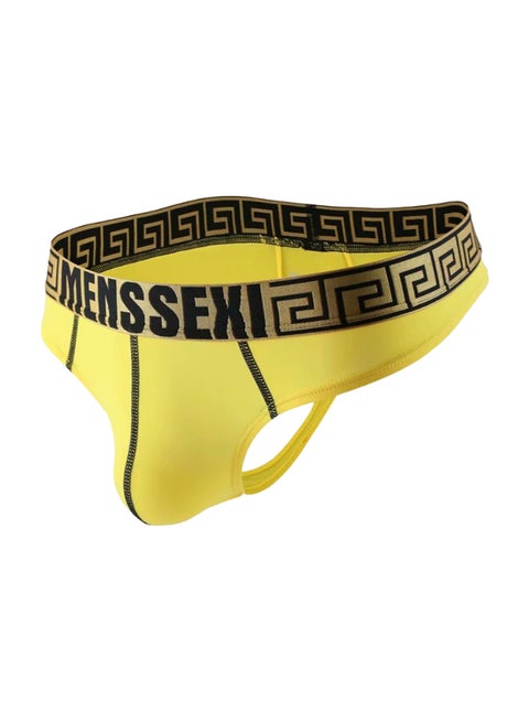 Ice-Shredded Brief Yellow