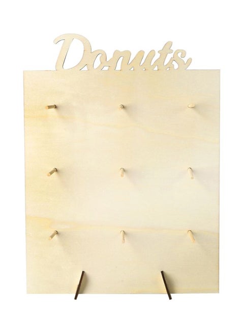Wall Mounted Wooden Donut Holder 40x30x1.2cm