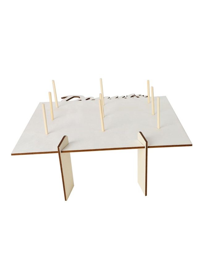 null - Wall Mounted Wooden Donut Holder 40x30x1.2cm - Image 1