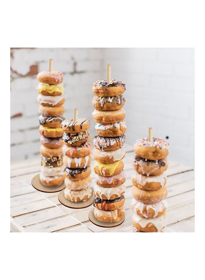 Generic - Wooden Donut Holder Wall Bracket 30x12.7x1cm - Image 1
