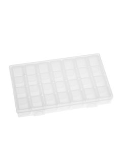 28-Grid Plastic Adjustable Jewelry Storage Box