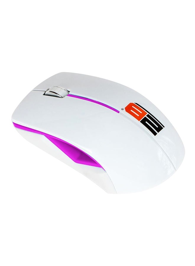 2B 2.4G Wireless Slim Mouse White/Pink - Image 2