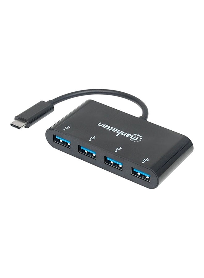 USB 3.1 To Type-C Hub Adapter Black