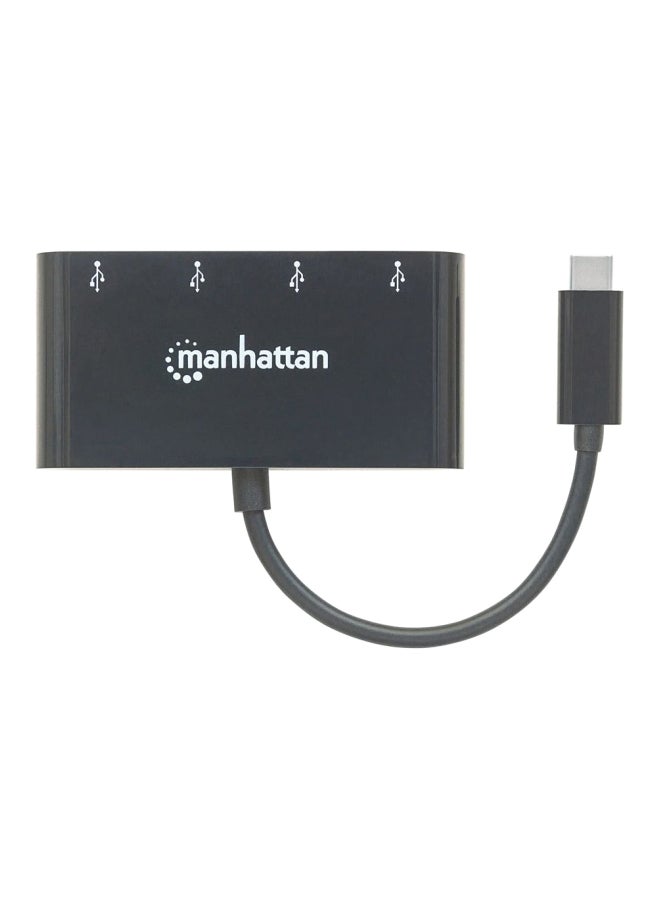 USB 3.1 To Type-C Hub Adapter Black