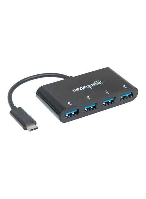 USB 3.1 To Type-C Hub Adapter Black