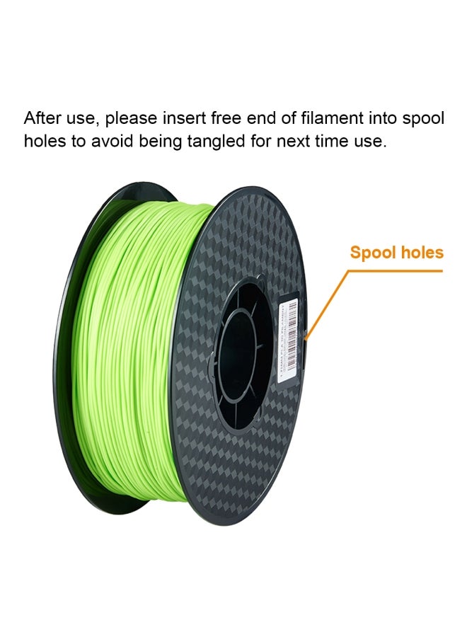 PLA 3D Printer Filament Light Green - Image 2