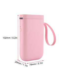Generic Portable Wireless Thermal Label Printer Pink  - Image 2