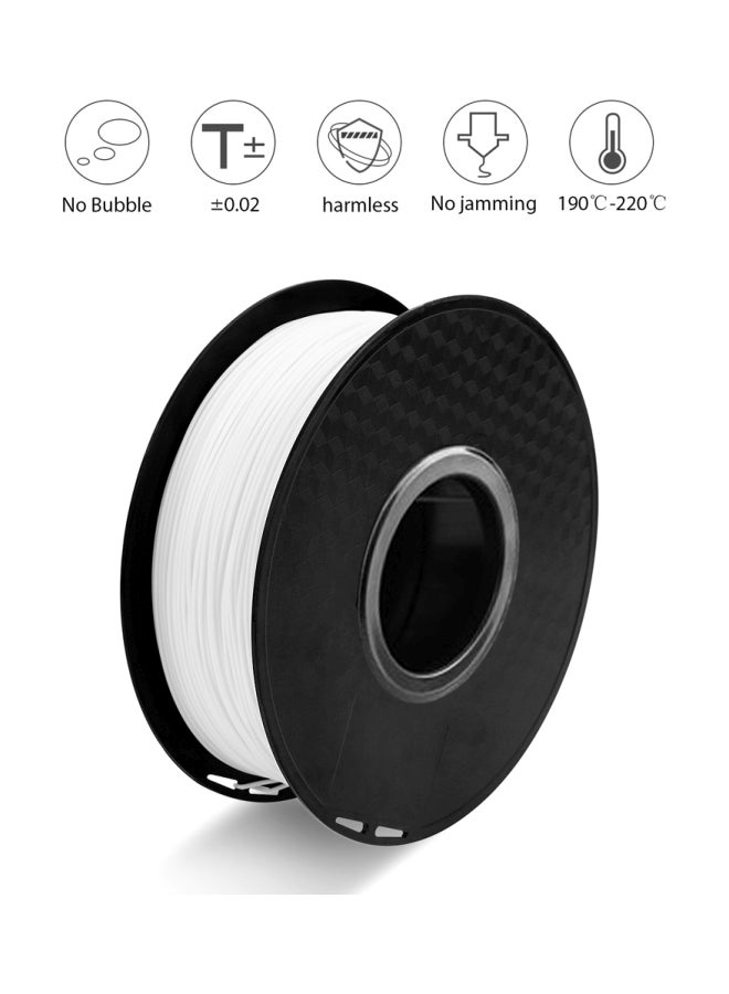PLA 3D Printer Filament Spool White  - Image 3