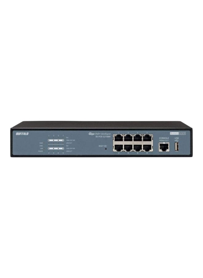Buffalo - 8-Port Network Switch Black - Image 1