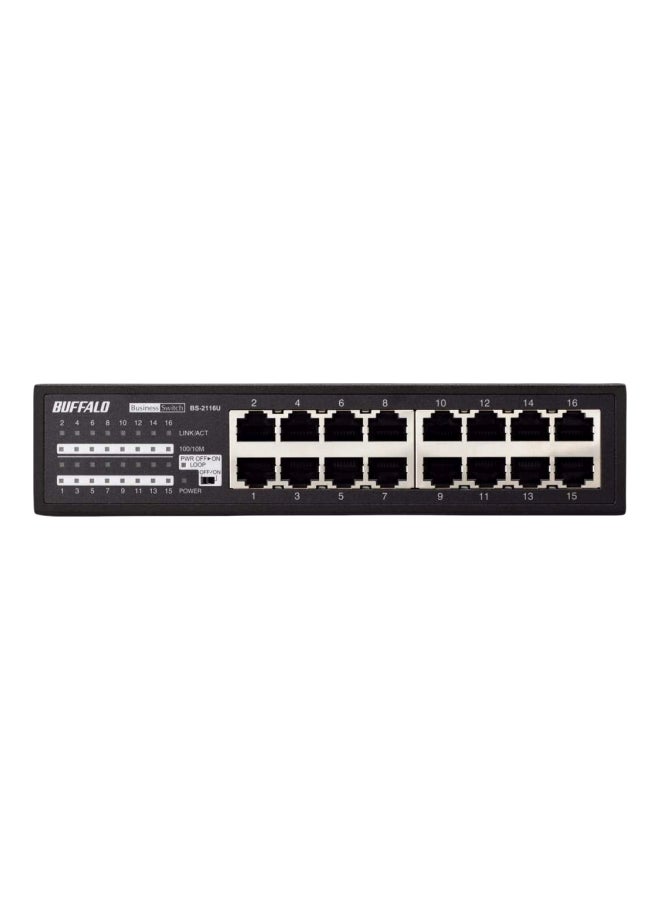 Buffalo 16-Port Business-Class Unmanaged Switch Black - Image 1