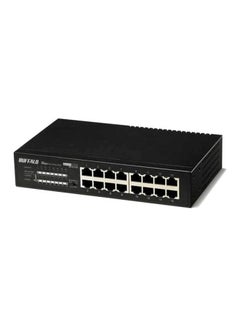 Buffalo 16-Port Rack Mountable Business-Class Unmanaged Gigabit Switch Black/Silver  - Image 3