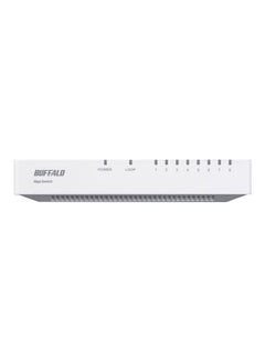 Buffalo 8-Port Gigabit Ethernet Switch White/Black  - Image 1