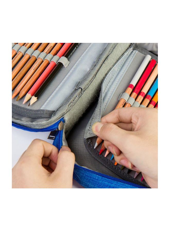 Beauenty Canvas Pencil Case Blue - Image 4