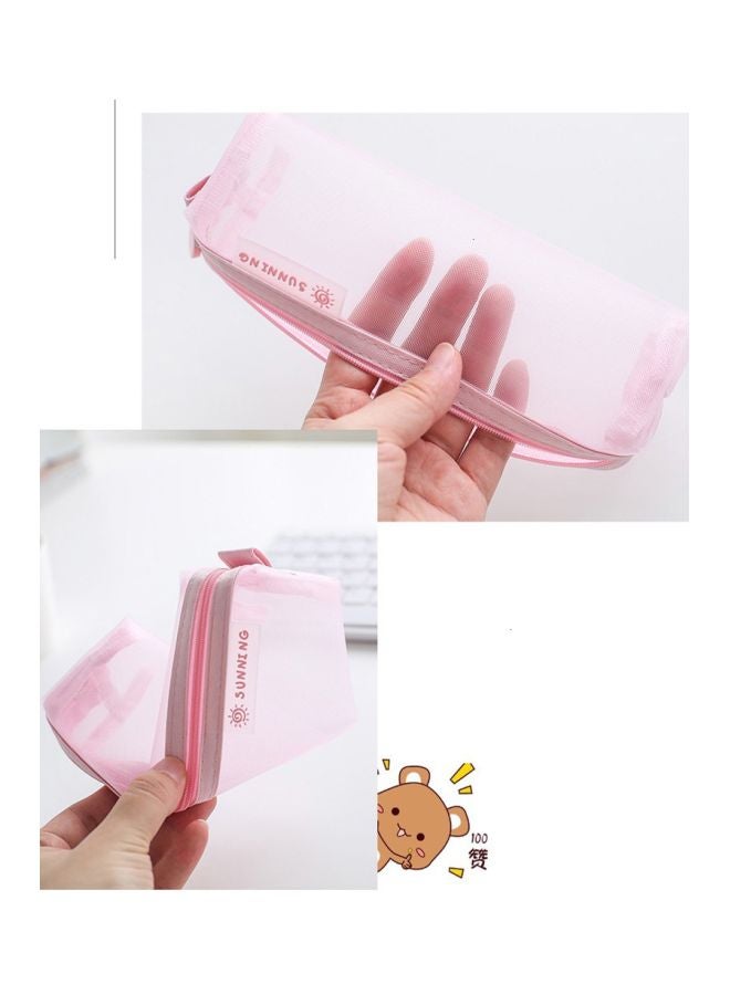 Beauenty Mesh Pencil Case Pink  - Image 3