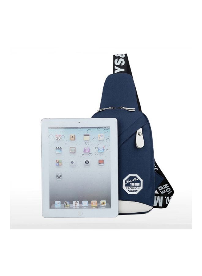Beauenty Leisure Fashion Chest Crossbody Bag Blue/White  - Image 5