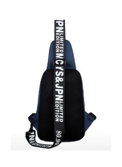 Beauenty Leisure Fashion Chest Crossbody Bag Blue/White  - Image 2