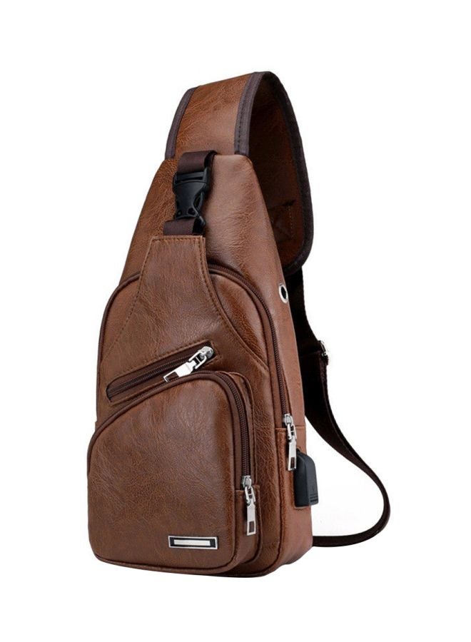 Beauenty - Leisure Fashion Chest Crossbody Bag Brown - Image 1