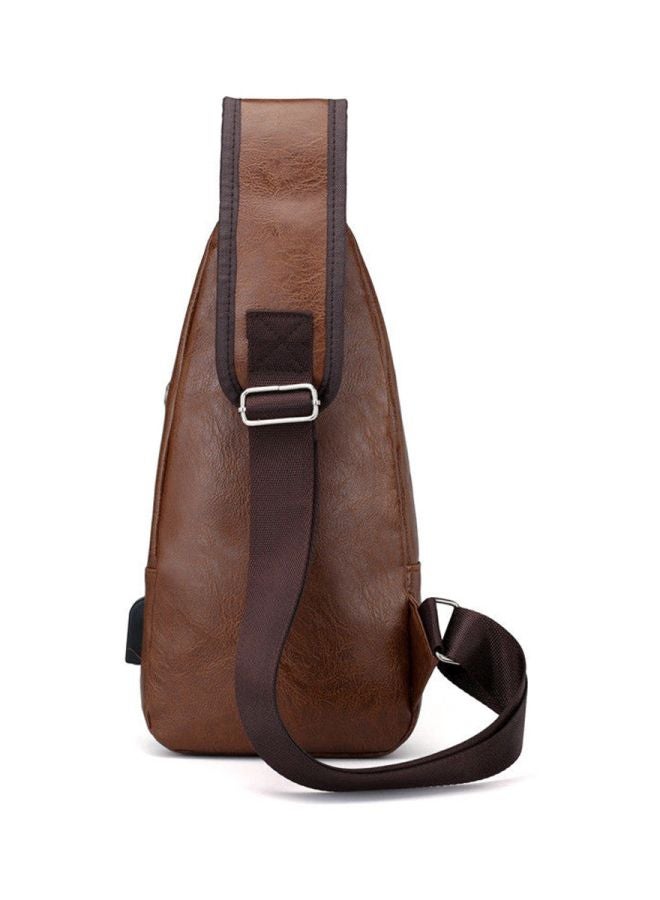 Beauenty - Leisure Fashion Chest Crossbody Bag Brown - Image 1