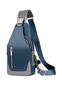Beauenty Leisure Fashion Chest Crossbody Bag Blue/Grey  - Image 1