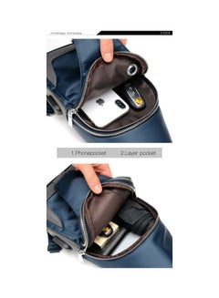 Beauenty Leisure Fashion Chest Crossbody Bag Blue/Grey  - Image 4