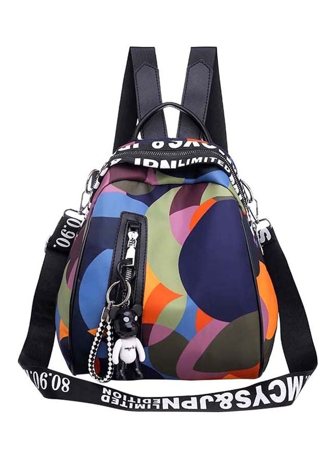 OLOEY - Nylon Backpack Blue/Green/Orange - Image 1