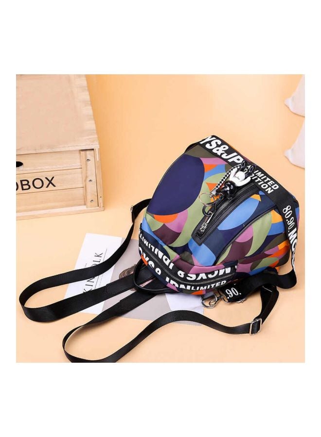 OLOEY - Nylon Backpack Blue/Green/Orange - Image 1