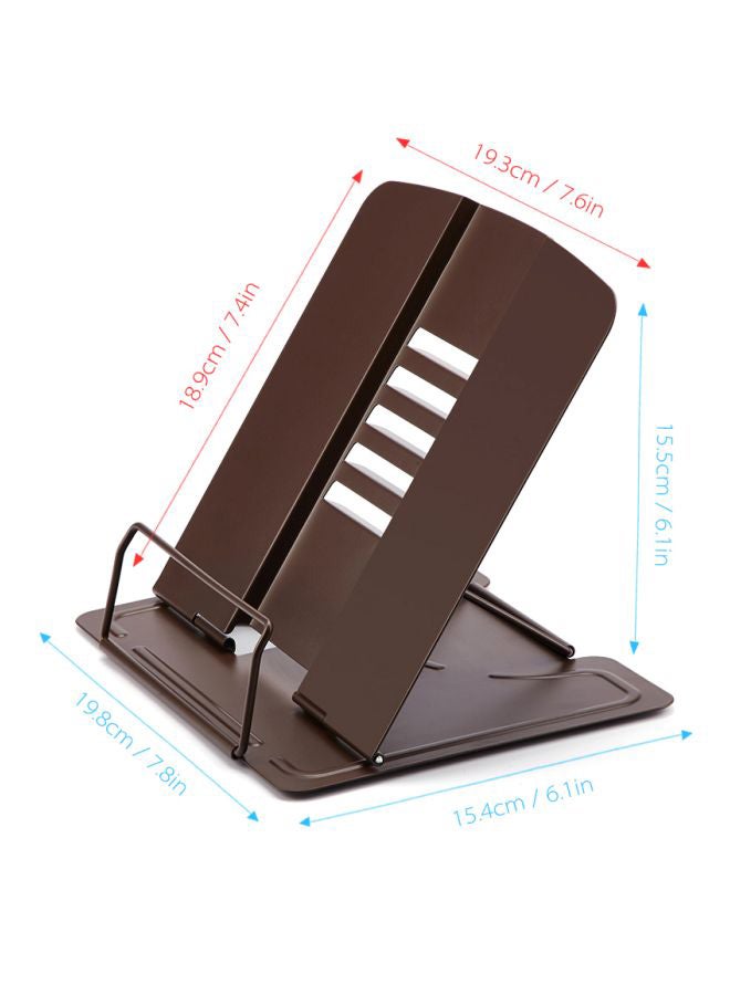 Adjustable Metal Book Stand Coffee - Image 2