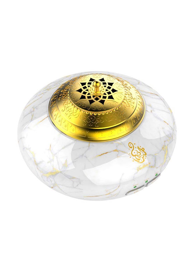 كروني مبخرة بخور محمولة للاستخدام المنزلي أبيض/ذهبي 13.6 x 10.5Ø³Ù†ØªÙŠÙ…ØªØ± - Image 2